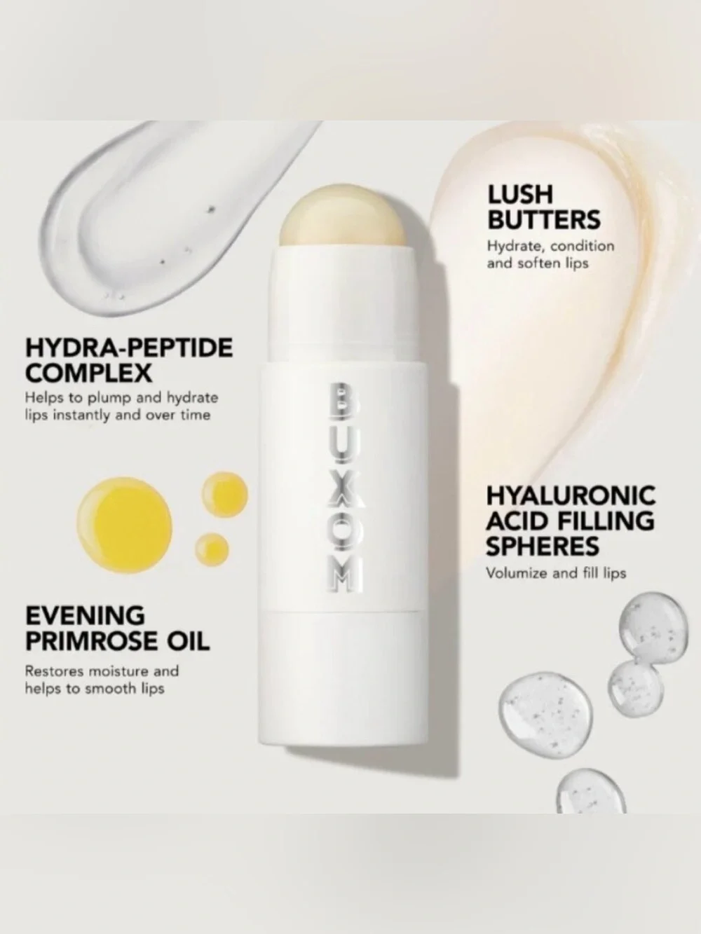 BUXOM Power-Full Plump + Repair Lip Butter – Bare (5 g / 0.18 oz.) BNIB